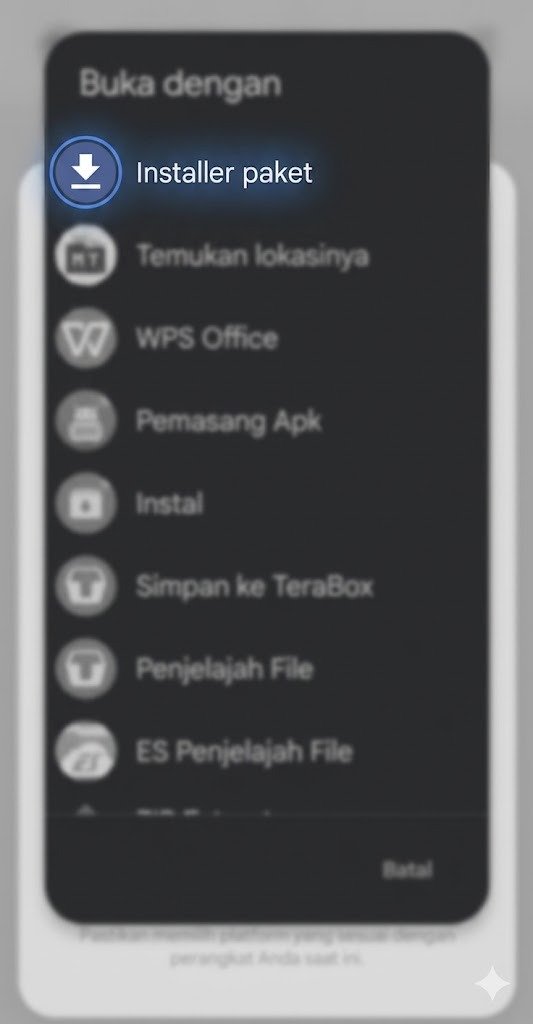 Pilih Installer Paket