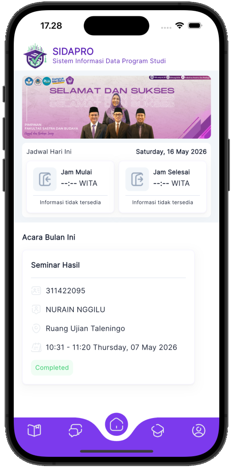 SIDAPRO App Home